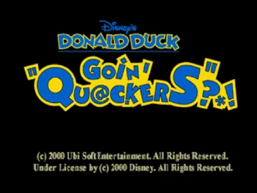 Donald Duck - Goin' Quackers (USA) (En,Fr,De,Es,It) screen shot title